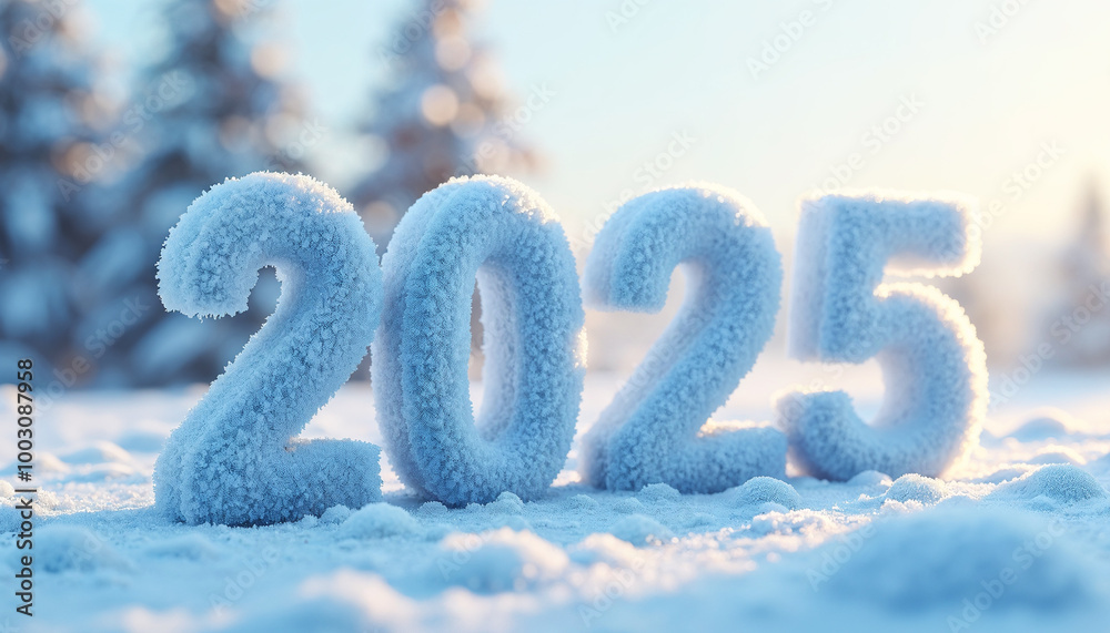 2025 - 3D Frosty Ice Effect Background