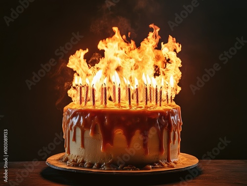 cake with candles