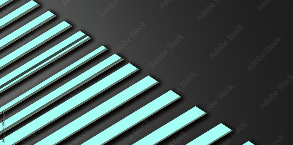 Geometric abstract black background with blue line and dark space. New texture for your design.