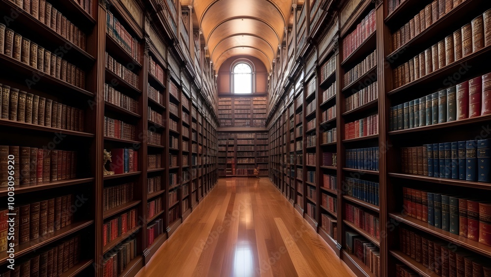 A large library. A large library.