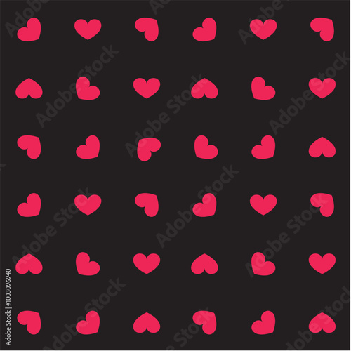 seamless pattern with hearts
