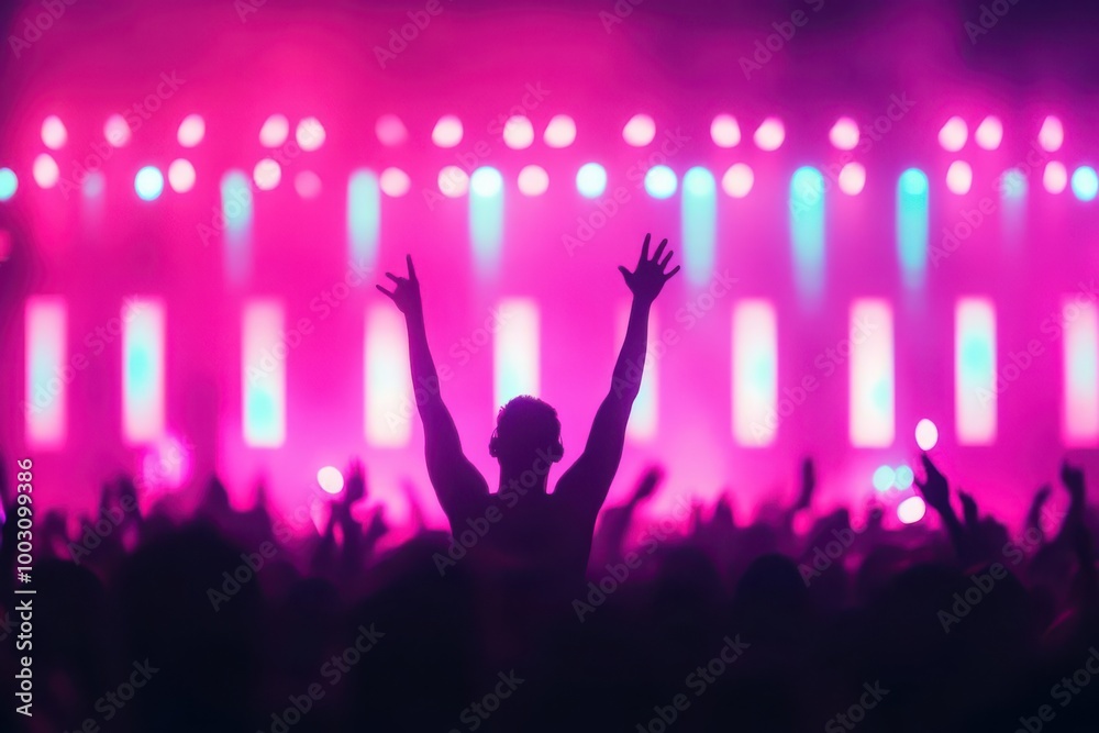 Music festival flat design top view concert animation Complementary Color Scheme Music festival flat design top view concert animation Complementary Color Scheme