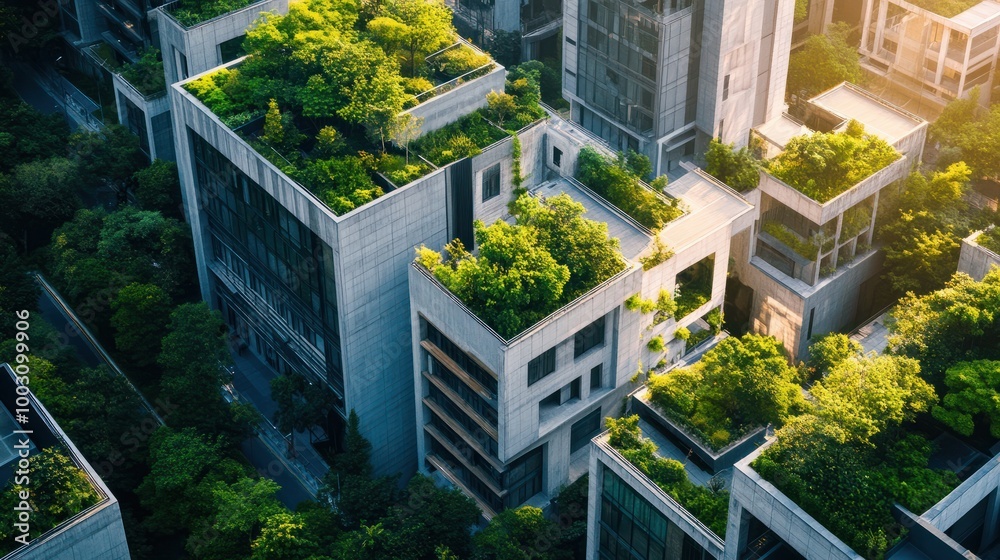 city planning with ESG values, blending green spaces with urban life city planning with ESG values, blending green spaces with urban life