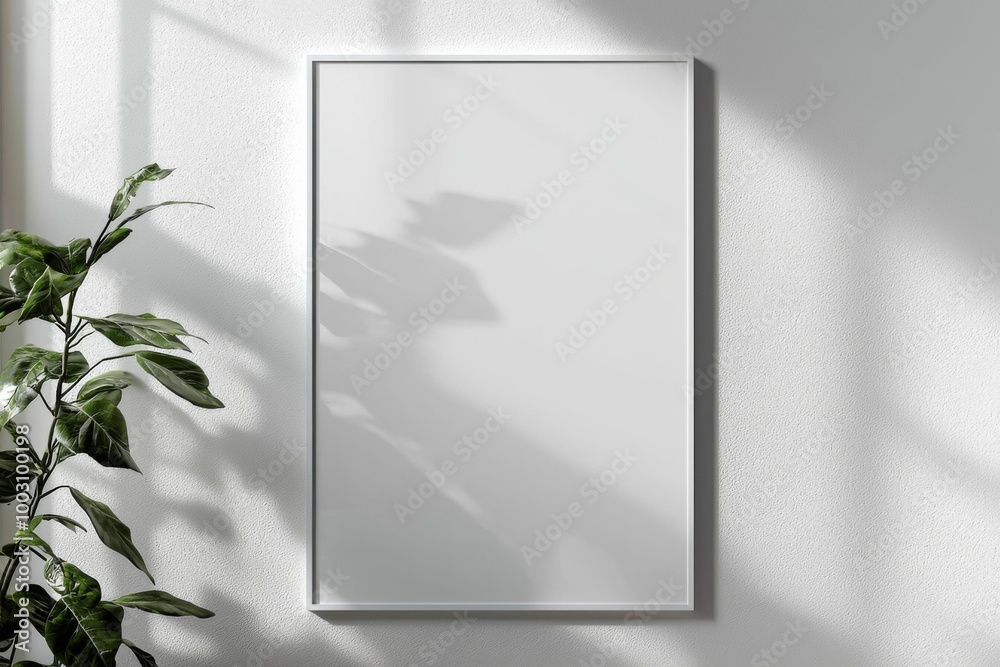 A3 Poster Mockup on White Background created with Generative AI A3 Poster Mockup on White Background created with Generative AI