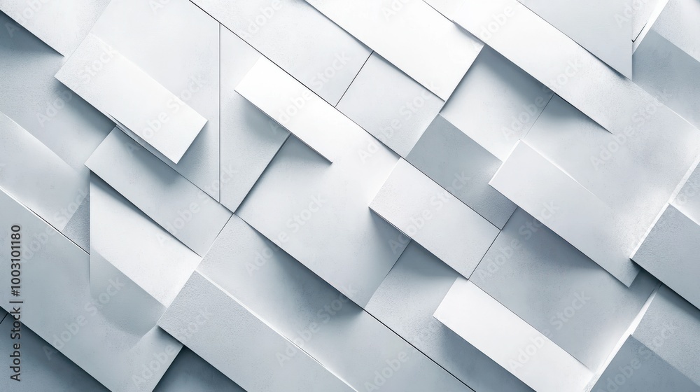 Fototapeta premium Diagonal white and gray patterned abstract background with copy space image