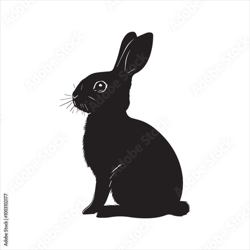 rabbit with a background