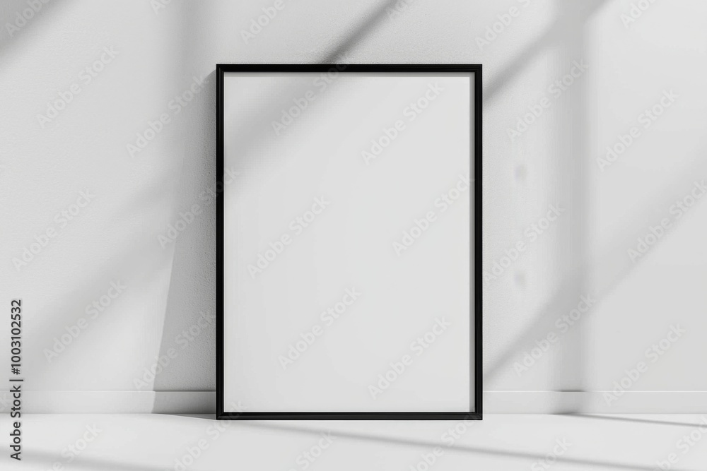 A3 Poster Mockup on White Background created with Generative AI