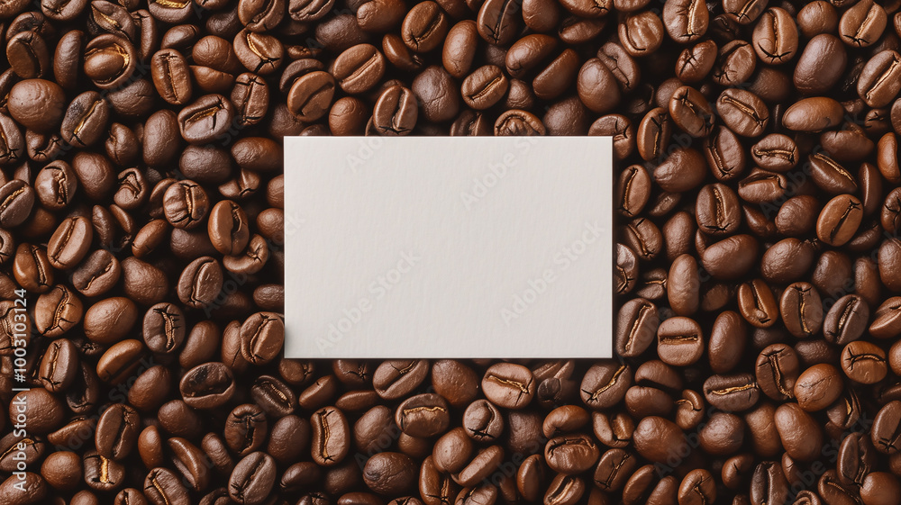 Blank Card on Coffee Bean Background
Blank Card on Coffee Bean Background