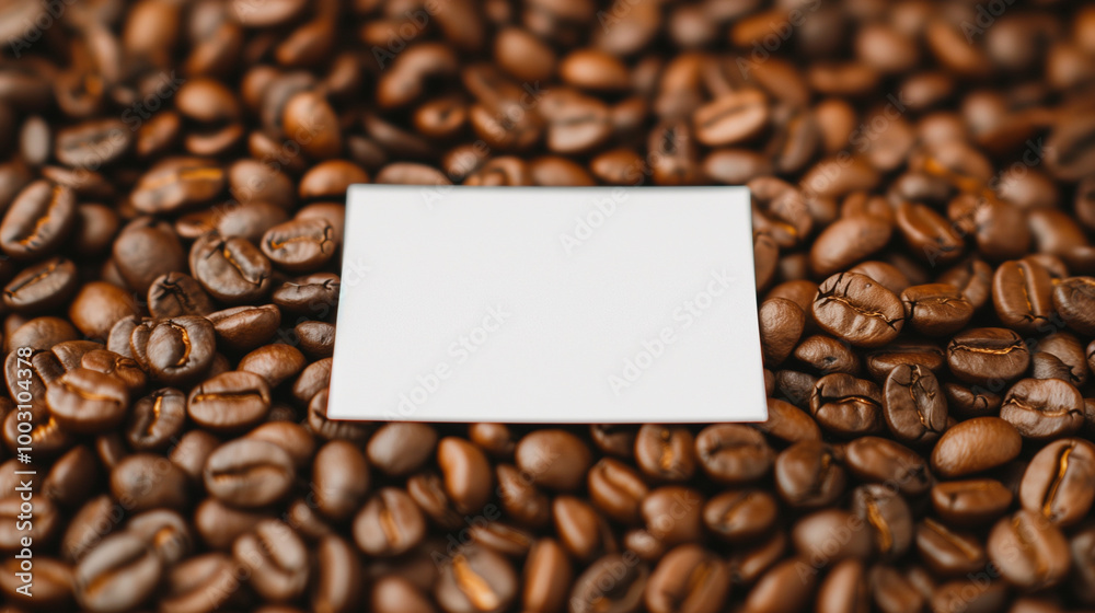 Blank Card on Coffee Bean Background
Blank Card on Coffee Bean Background