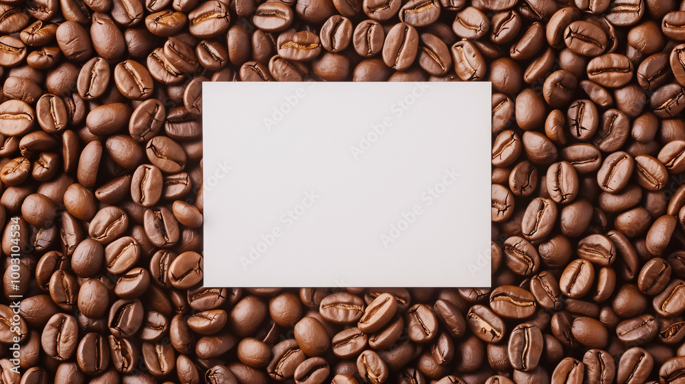 Blank Card on Coffee Bean Background
Blank Card on Coffee Bean Background