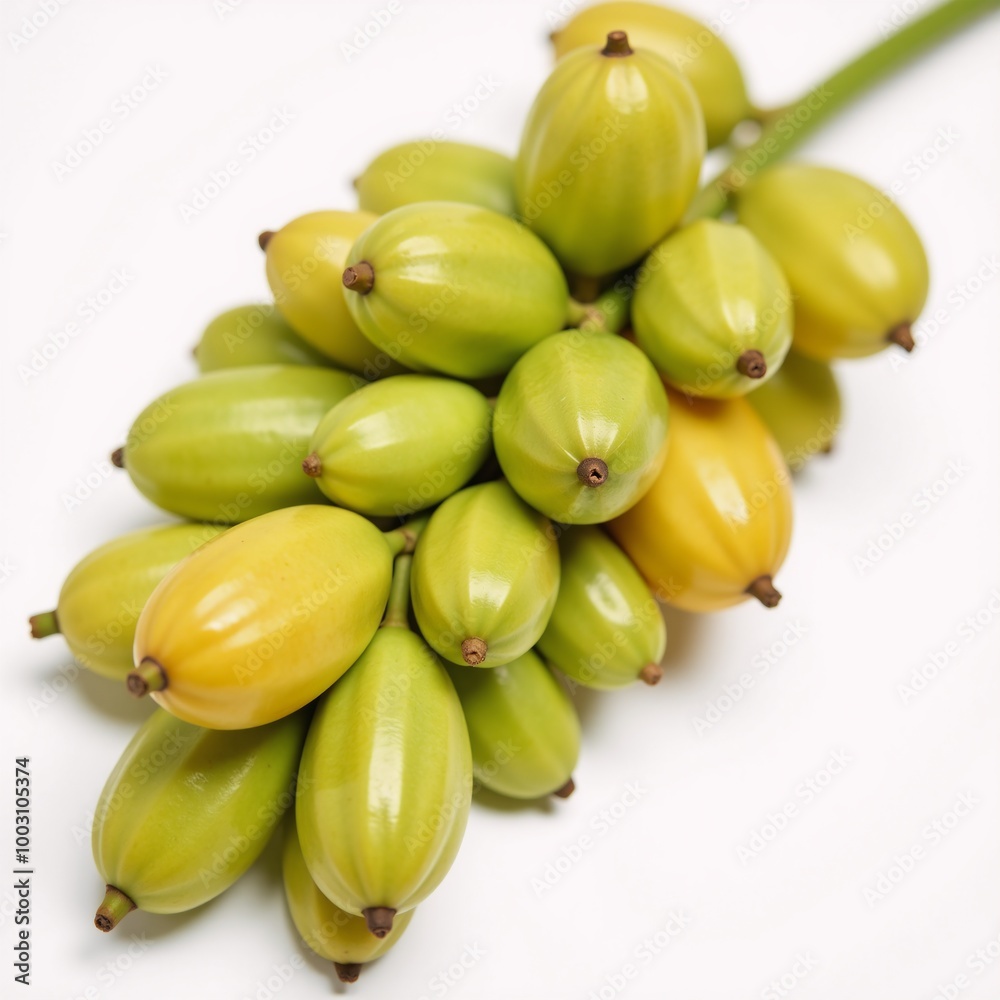 Ripe Saw Palmetto Fruits Against White Background Conceptual Product Photography Ripe Saw Palmetto Fruits Against White Background Conceptual Product Photography
