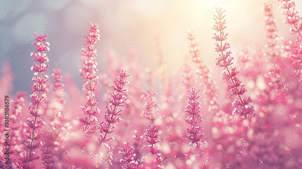 Lavender flowers on soft color background, romantic feminine composition, wedding invitation concept. Lavender flowers on soft color background, romantic feminine composition, wedding invitation concept.