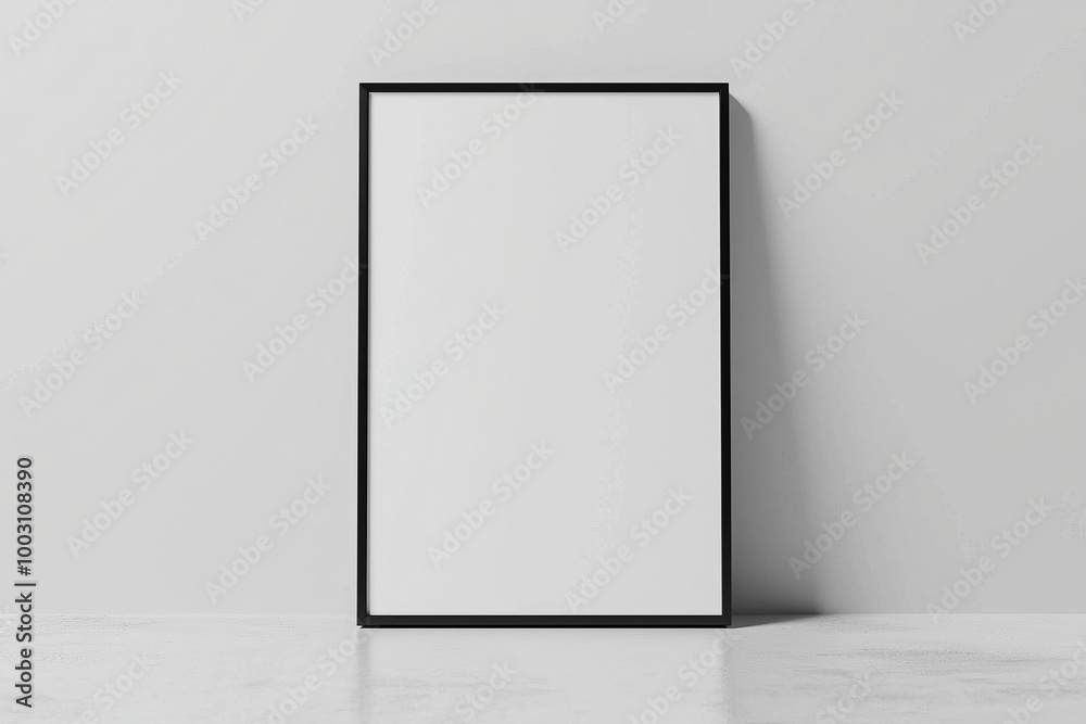 A3 Poster Mockup on White Background created with Generative AI A3 Poster Mockup on White Background created with Generative AI