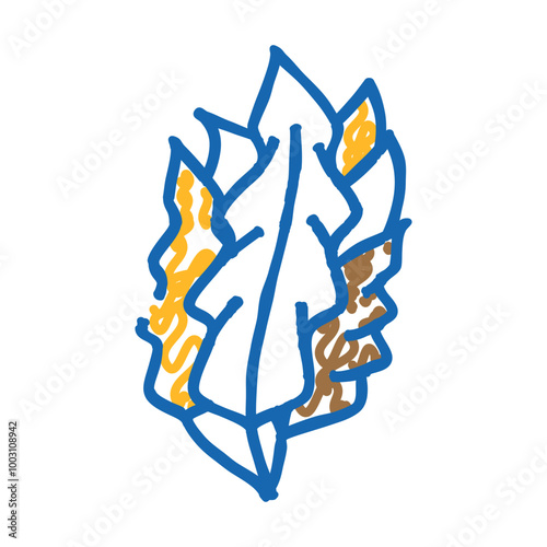 japanese kelp seaweed doodle icon sketch vector. japanese kelp seaweed sign. isolated symbol illustration