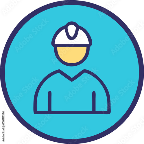  Safety Engineer Vector Construction Helmet Professional Industry Symbol