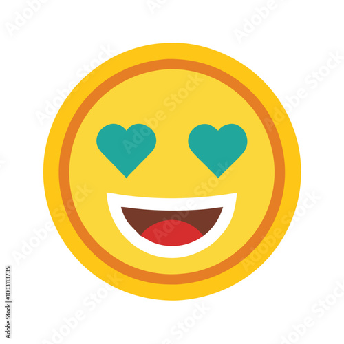  Heart Eyes Smiling Emoji Vector for Love and Affection Expressions