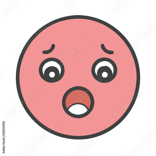  Surprised Face Emoji Vector Illustration Expression of Shock and Amazement