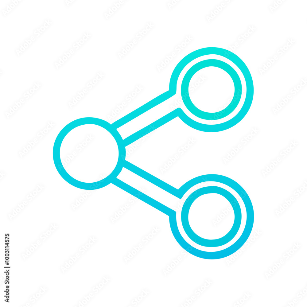 Bright Blue Social Media Share Vector for Digital Connectivity Bright Blue Social Media Share Vector for Digital Connectivity
