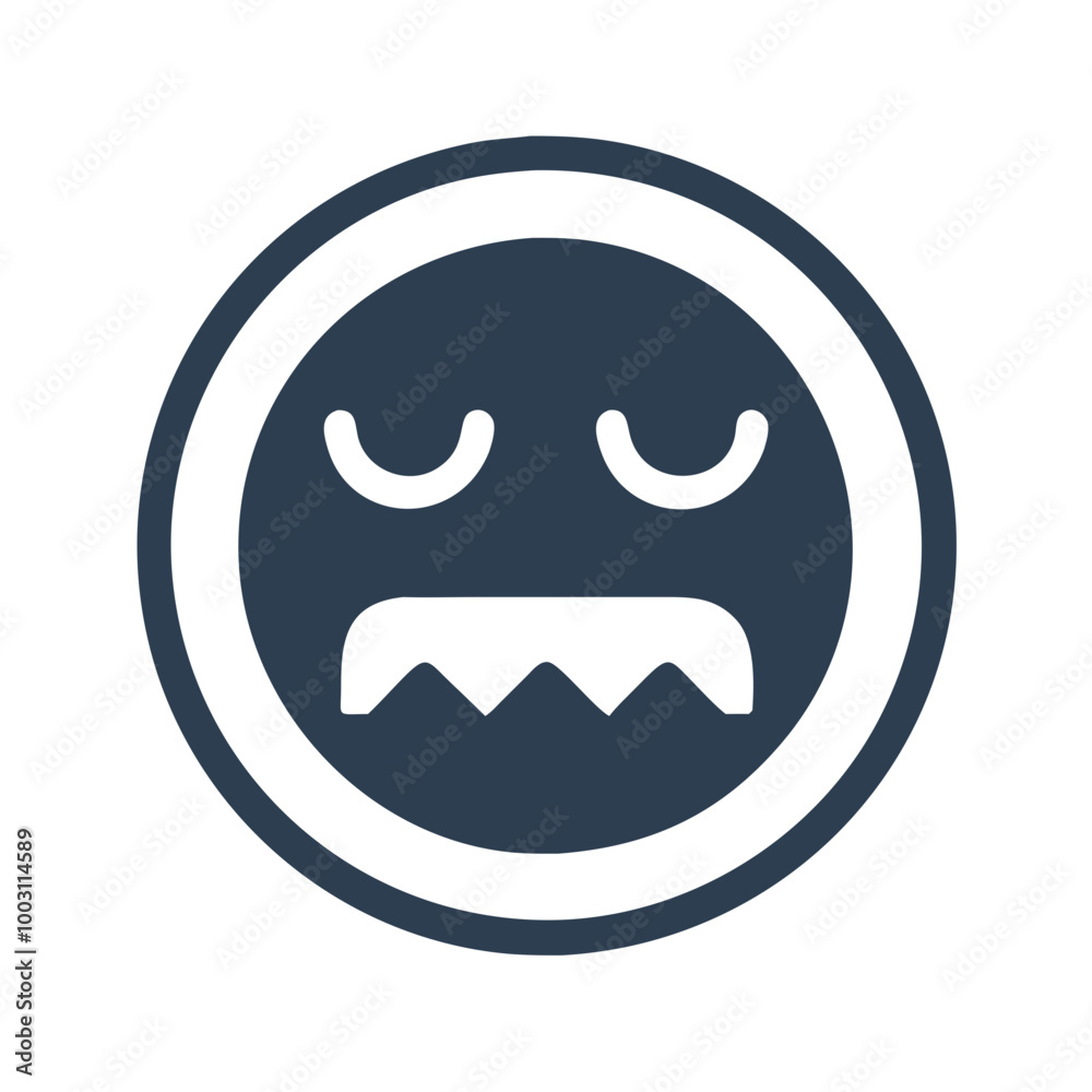 Angry Face Emoticon Vector Expression Showing Frustration or Annoyance Angry Face Emoticon Vector Expression Showing Frustration or Annoyance