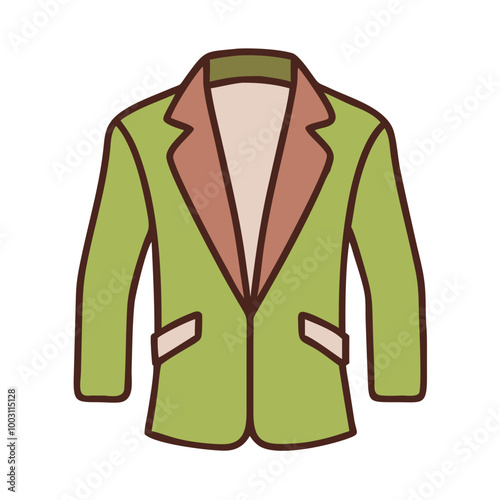  Stylish Green Blazer Vector Illustration for Fashion Design Projects