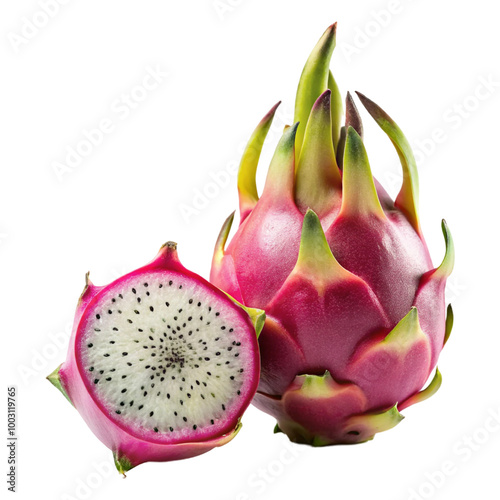 dragon fruit isolated on white
