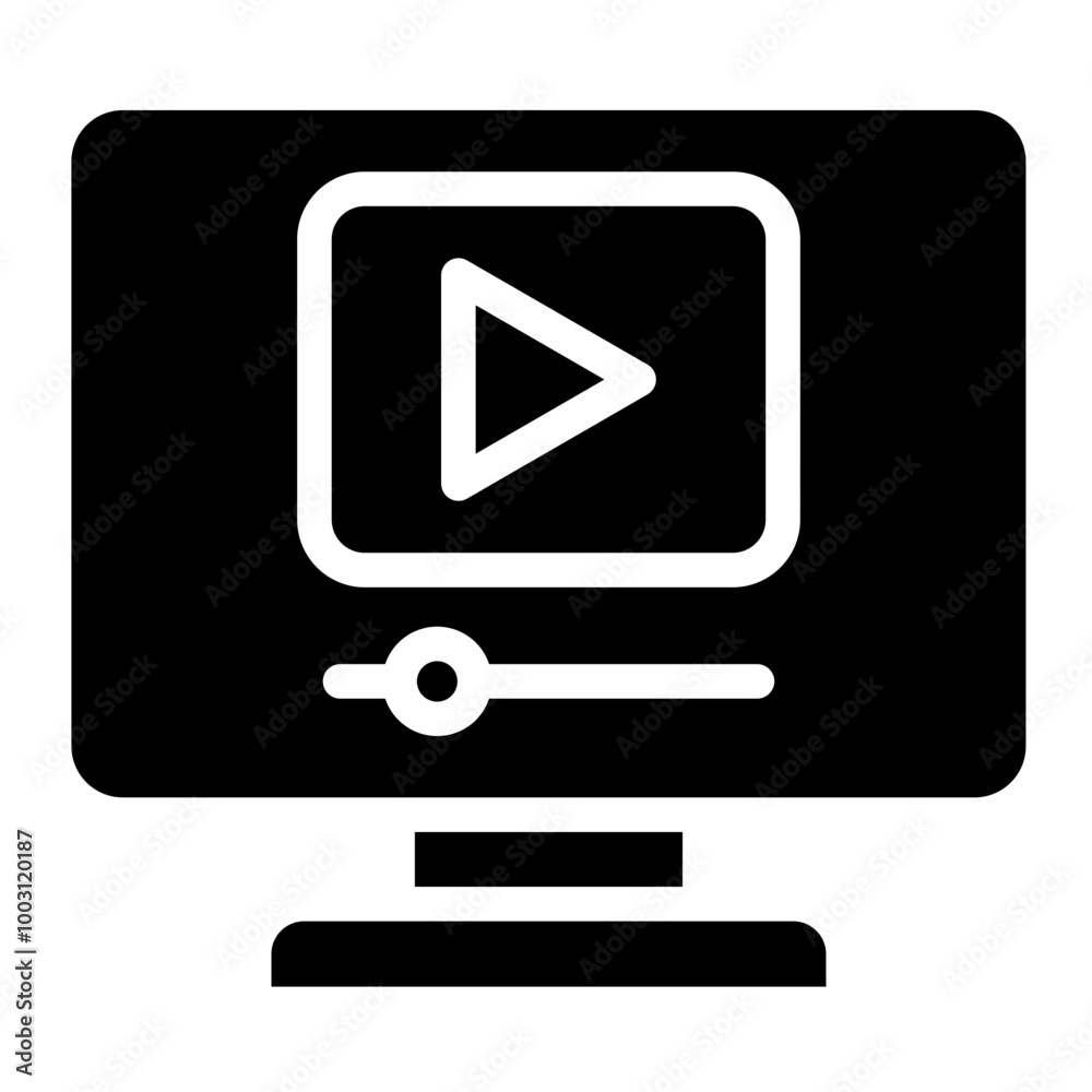 Video Streaming vector icon style Video Streaming vector icon style
