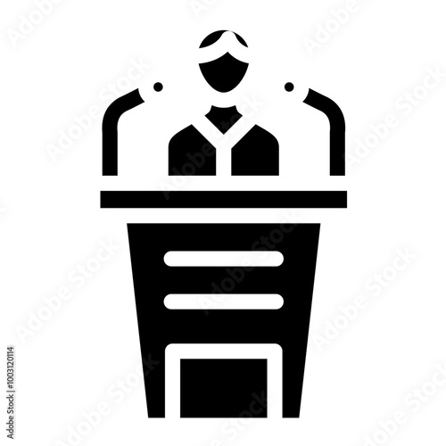 Speech vector icon style