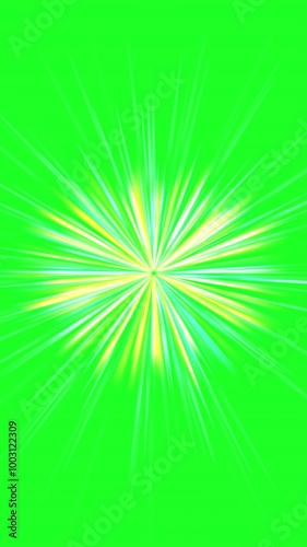 Shining Colorful Sparks On A Green Screen vertical video
