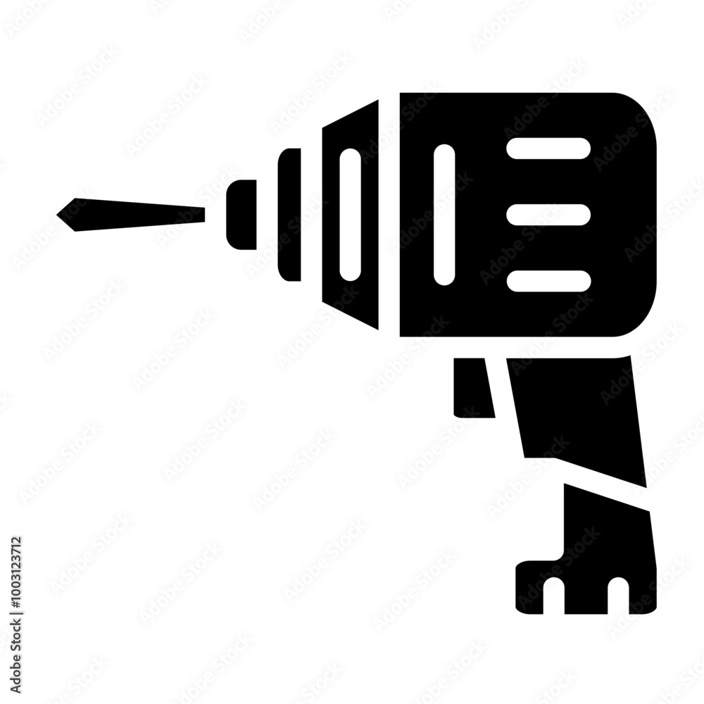 Drill vector icon style Drill vector icon style