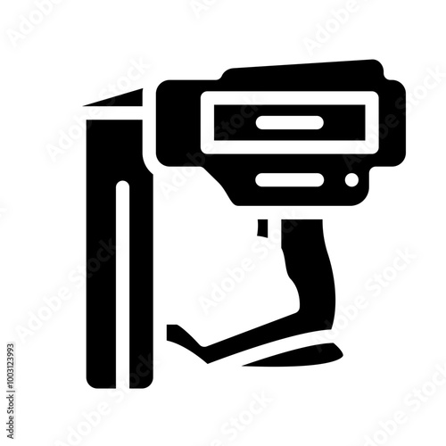 Nail gun vector icon style