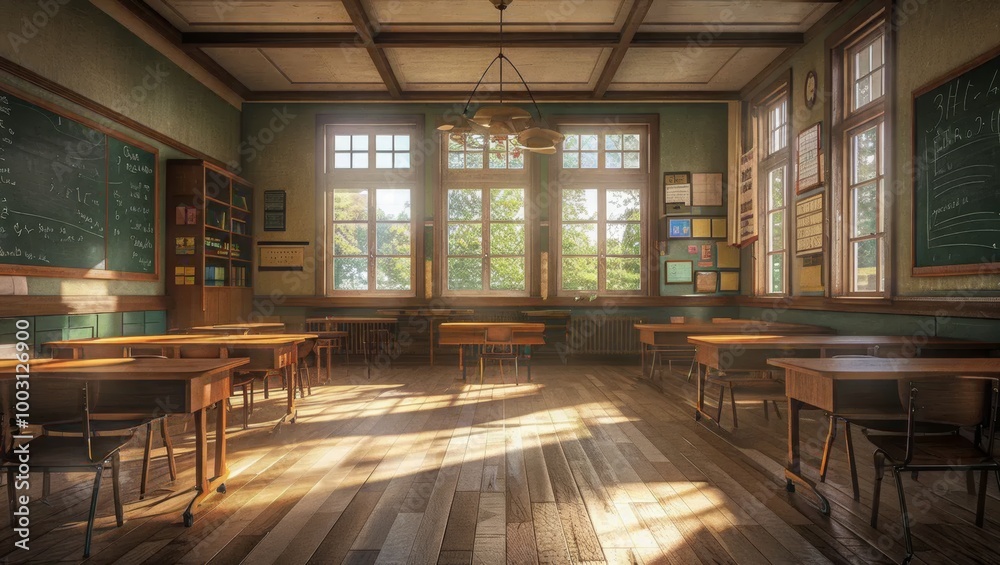 Bright and Inviting Classroom Interior Bright and Inviting Classroom Interior