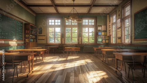 Bright and Inviting Classroom Interior