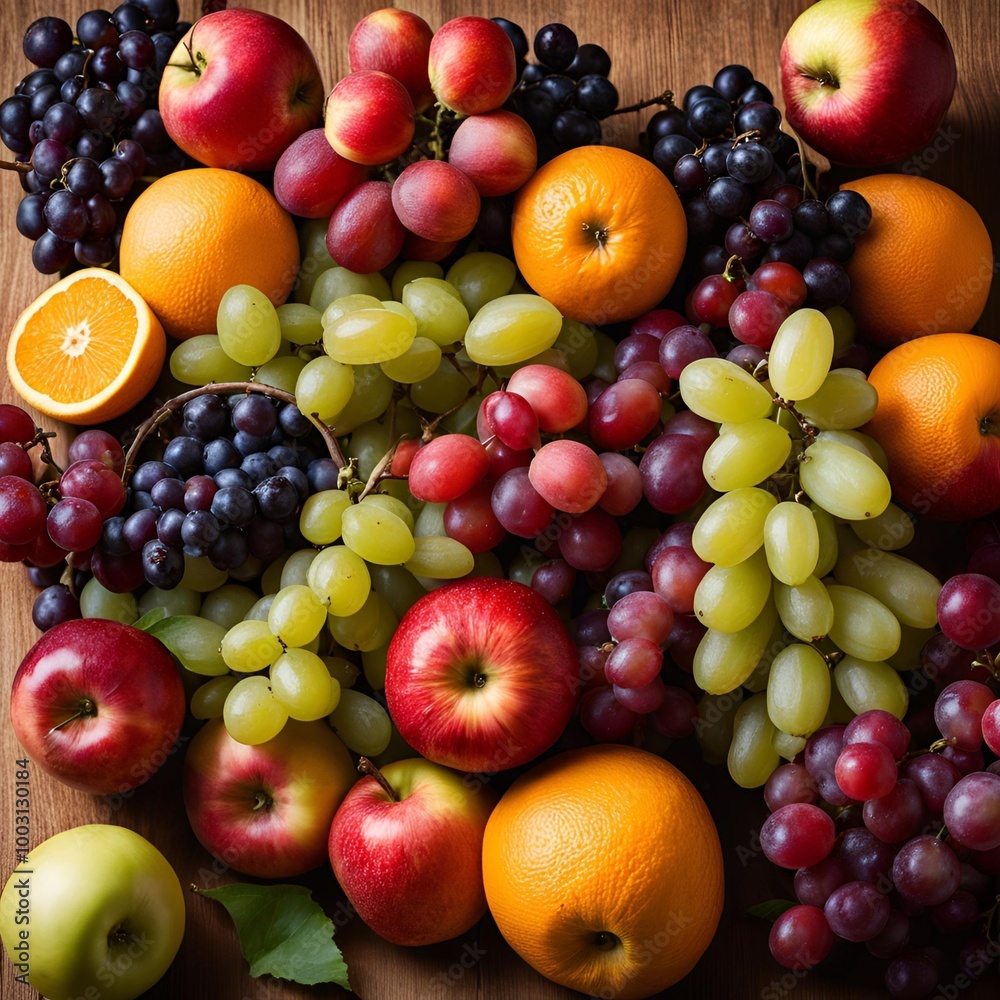Fresh and Bright A Rainbow of mix Fruits Fresh and Bright A Rainbow of mix Fruits