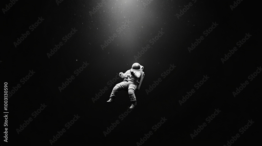 Astronaut Floating in the Vastness of Space Astronaut Floating in the Vastness of Space
