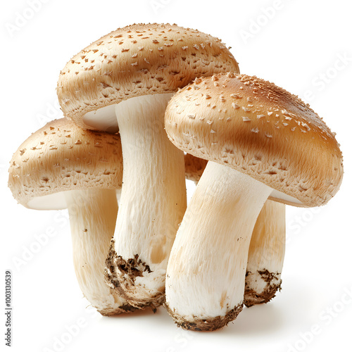 mushrooms isolated on white