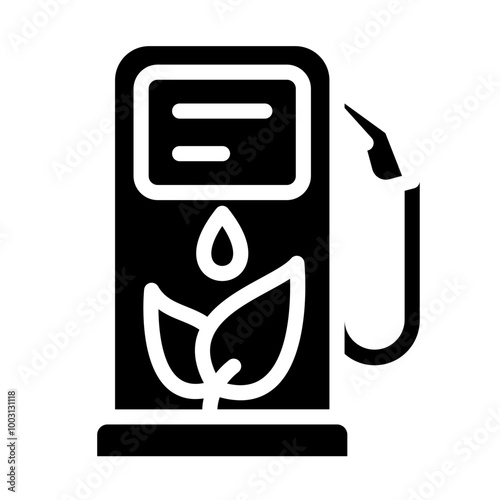 Biofuel vector icon style