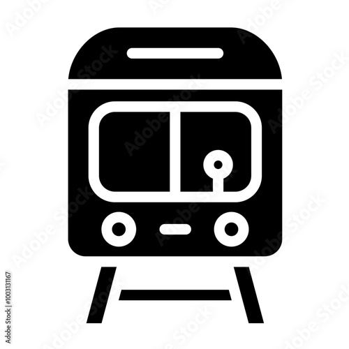 Train vector icon style