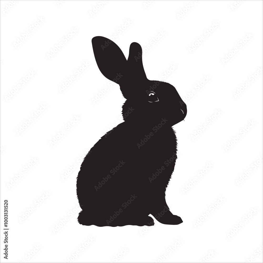 Obraz premium white rabbit isolated on white background