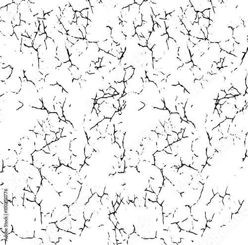 Rough black and white texture vector. Distressed overlay texture. Grunge background. Abstract textured effect. Vector Illustration. Black isolated on white background. EPS10.