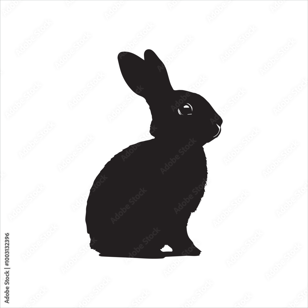 Obraz premium white rabbit isolated on white background
