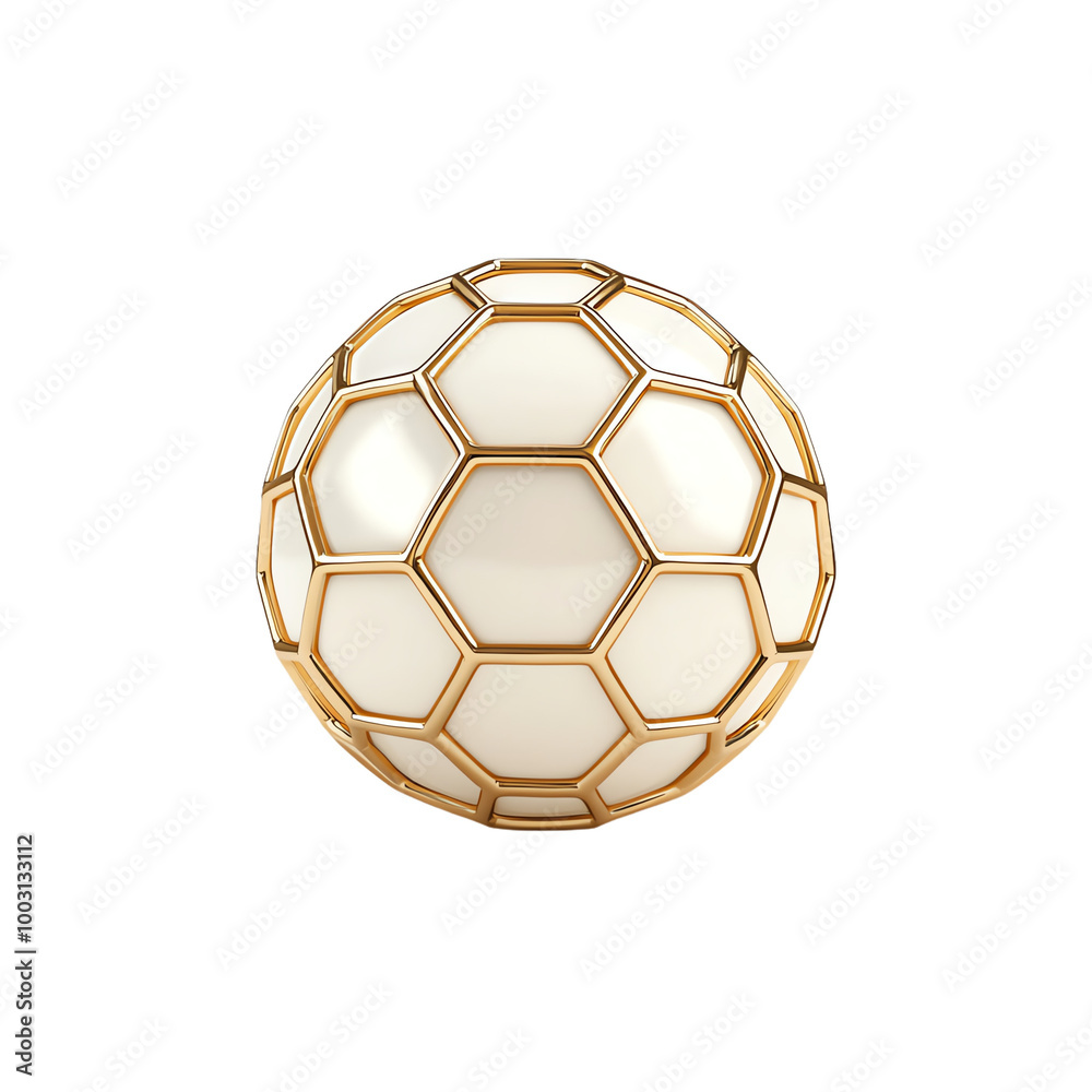 Naklejka premium Soccer ball design, white isolate background transparent background
