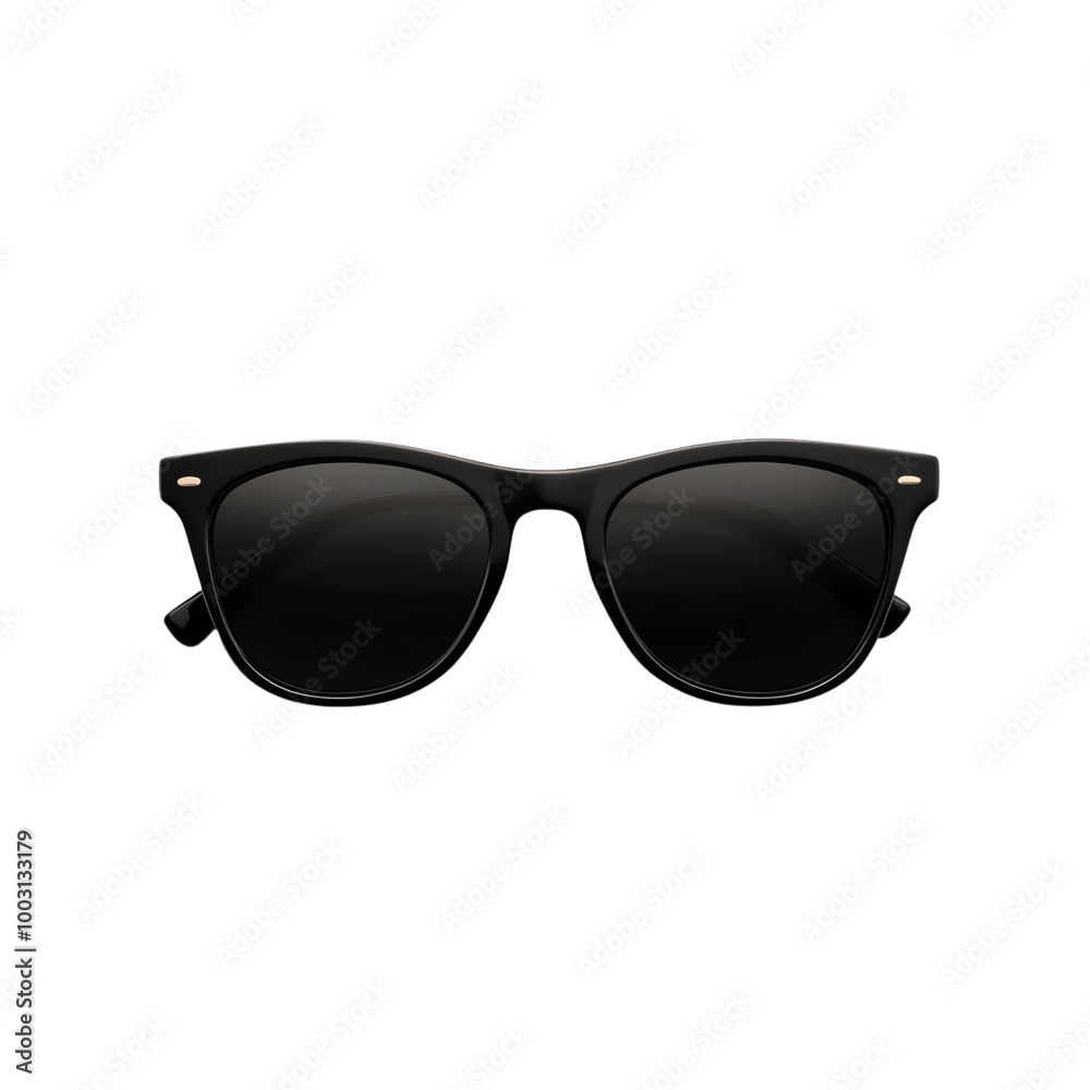 Stylish black sunglasses on a white isolate background. transparent background Stylish black sunglasses on a white isolate background. transparent background
