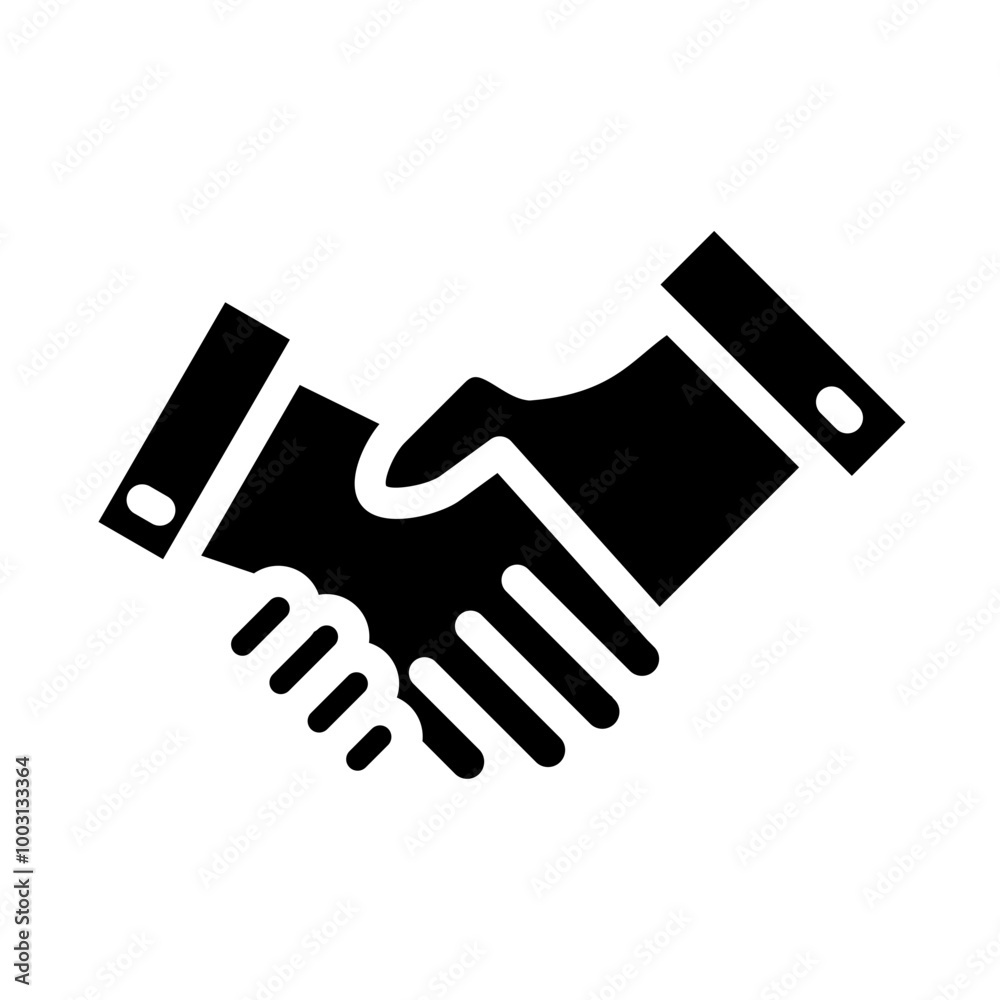 Obraz premium Handshake vector icon style