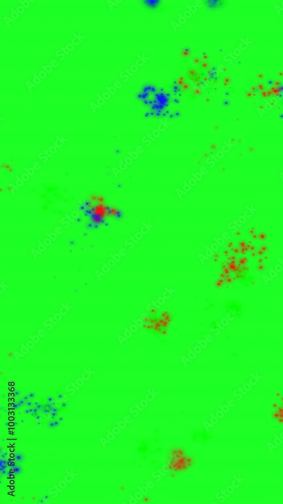 Colorful paint splash on green screen vertical video Colorful paint splash on green screen vertical video