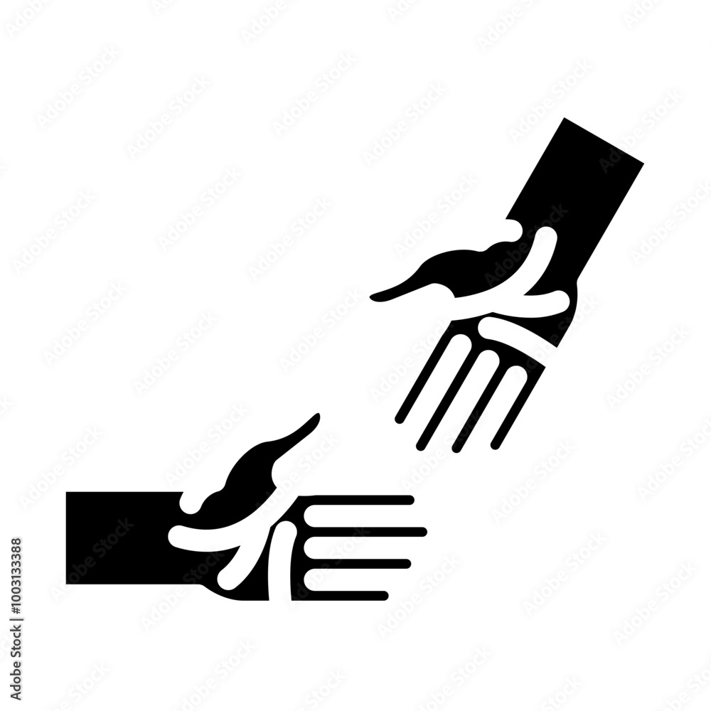 Obraz premium Helping Hand vector icon style