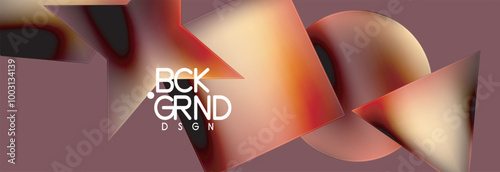 Fluid color geometric shapes abstract background. Vector Illustration For Wallpaper, Banner, Background, Card, Book Illustration, landing page