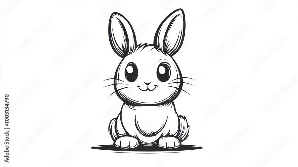 Fototapeta premium rabbit cartoon
