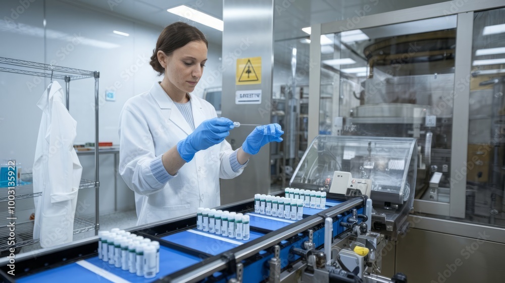 woman in the laboratory doing tests woman in the laboratory doing tests