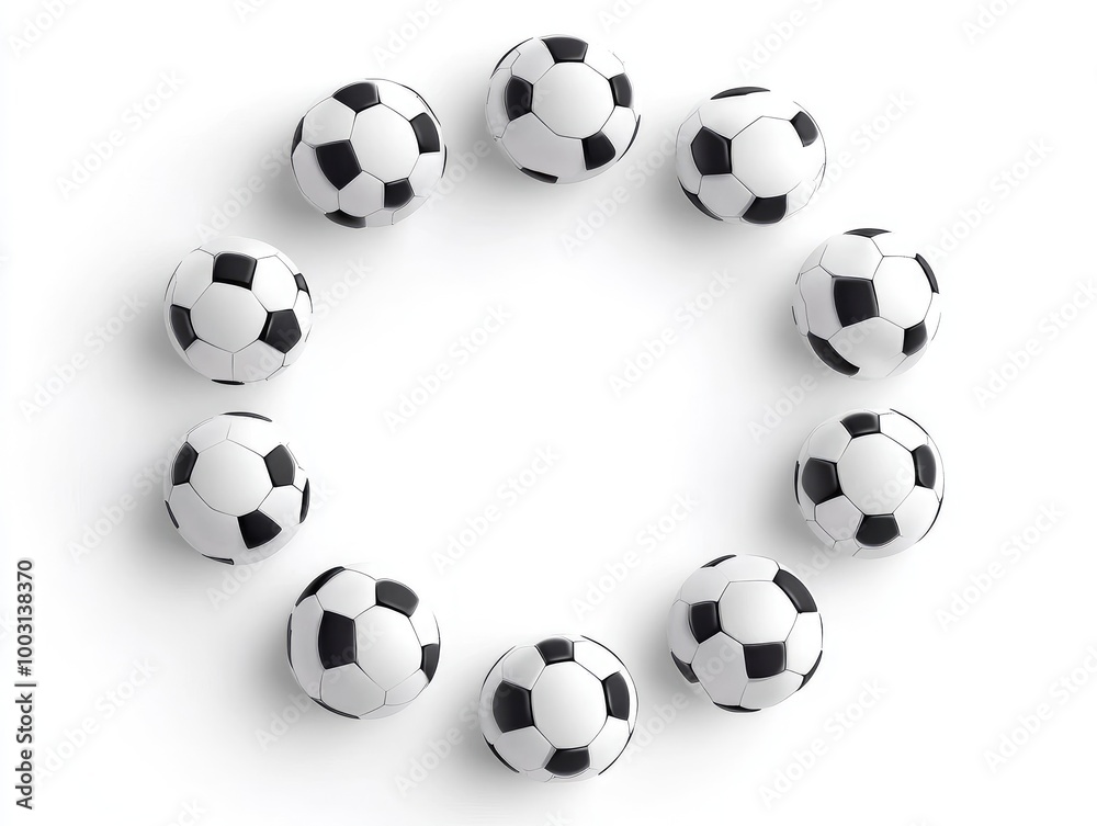 soccer ball isolated on white