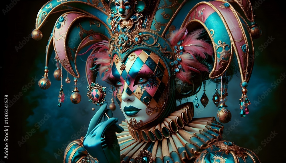 Fototapeta premium Carnaval de Máscaras Majestuosas
